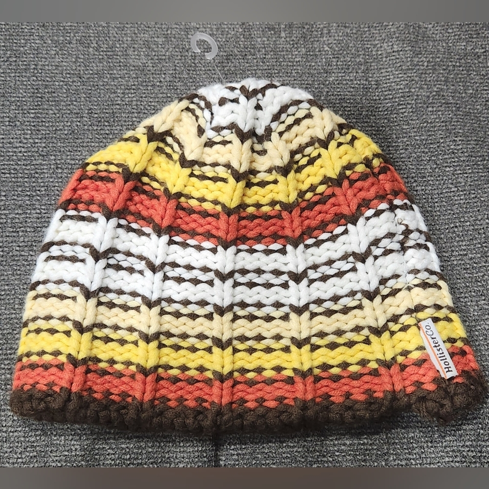Hollister Co. Striped knit beanie for child or teen